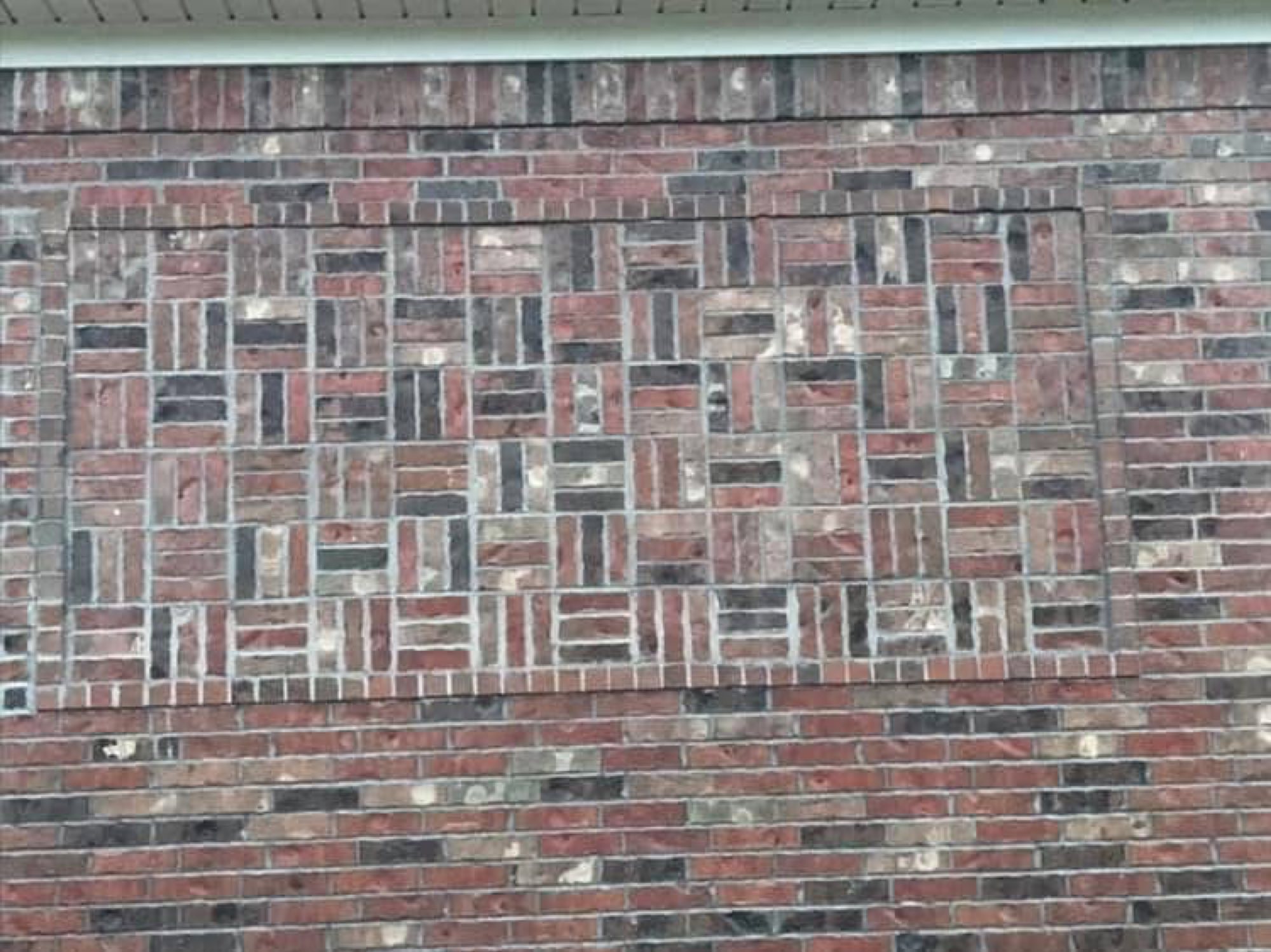 Basketweave brick panel